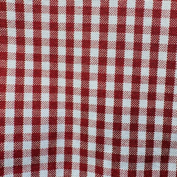 Orvis Mens Shirt Red Blue Check Short Sleeve Button Down Cotton Poplin Size L - Picture 11 of 14